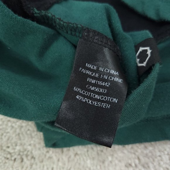 Empyre T-Shirt Mens Medium Black Striped Colorblock Short Sleeve Crew Neck - Picture 7 of 8